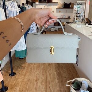 Gray Top Handle Shoulder Bag – Chic Everyday Purse